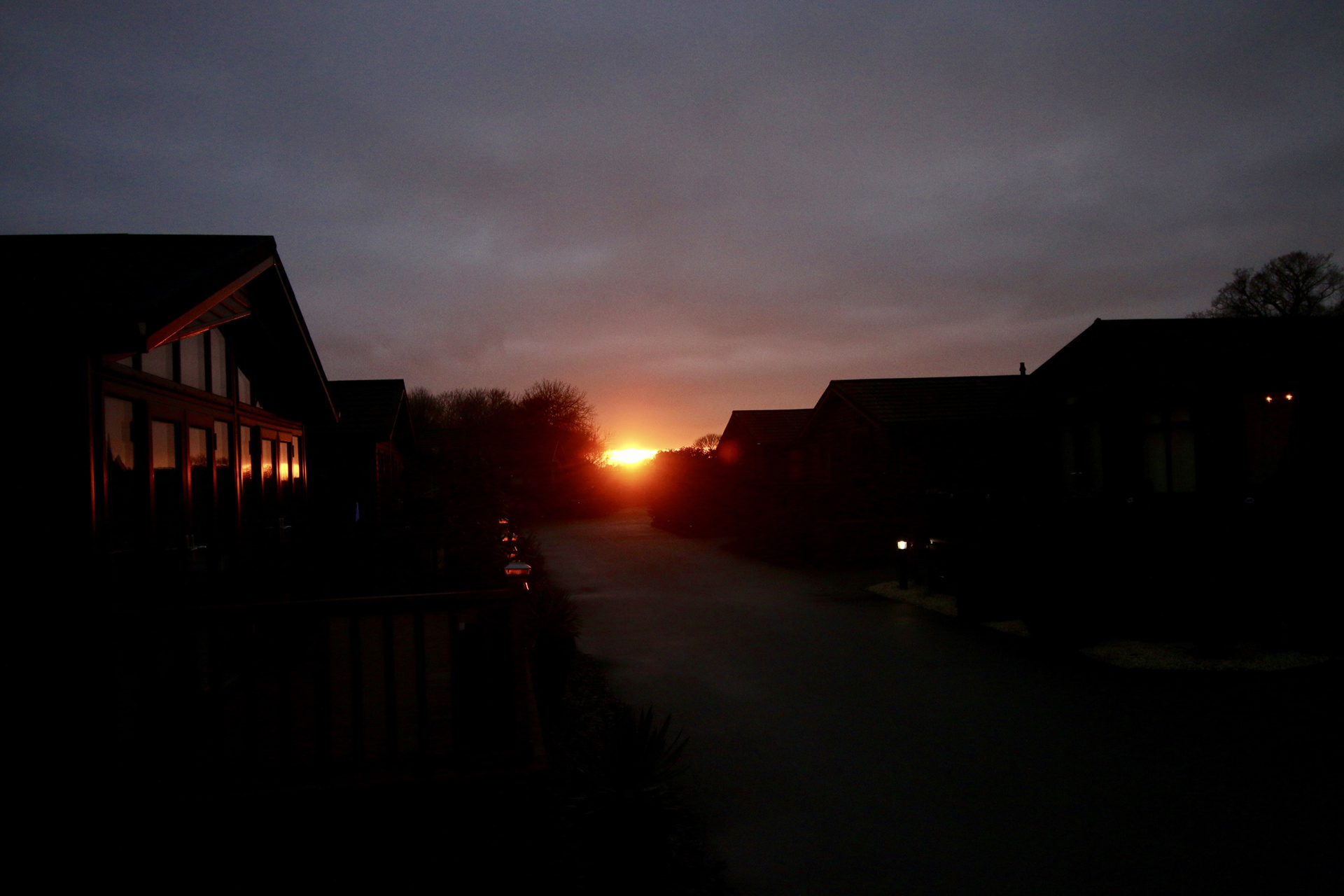 New Hall Lodge Sunset
